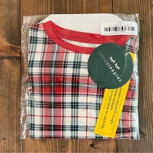 NWT “Holly Plaid” Little Sleepies 2 Piece Set